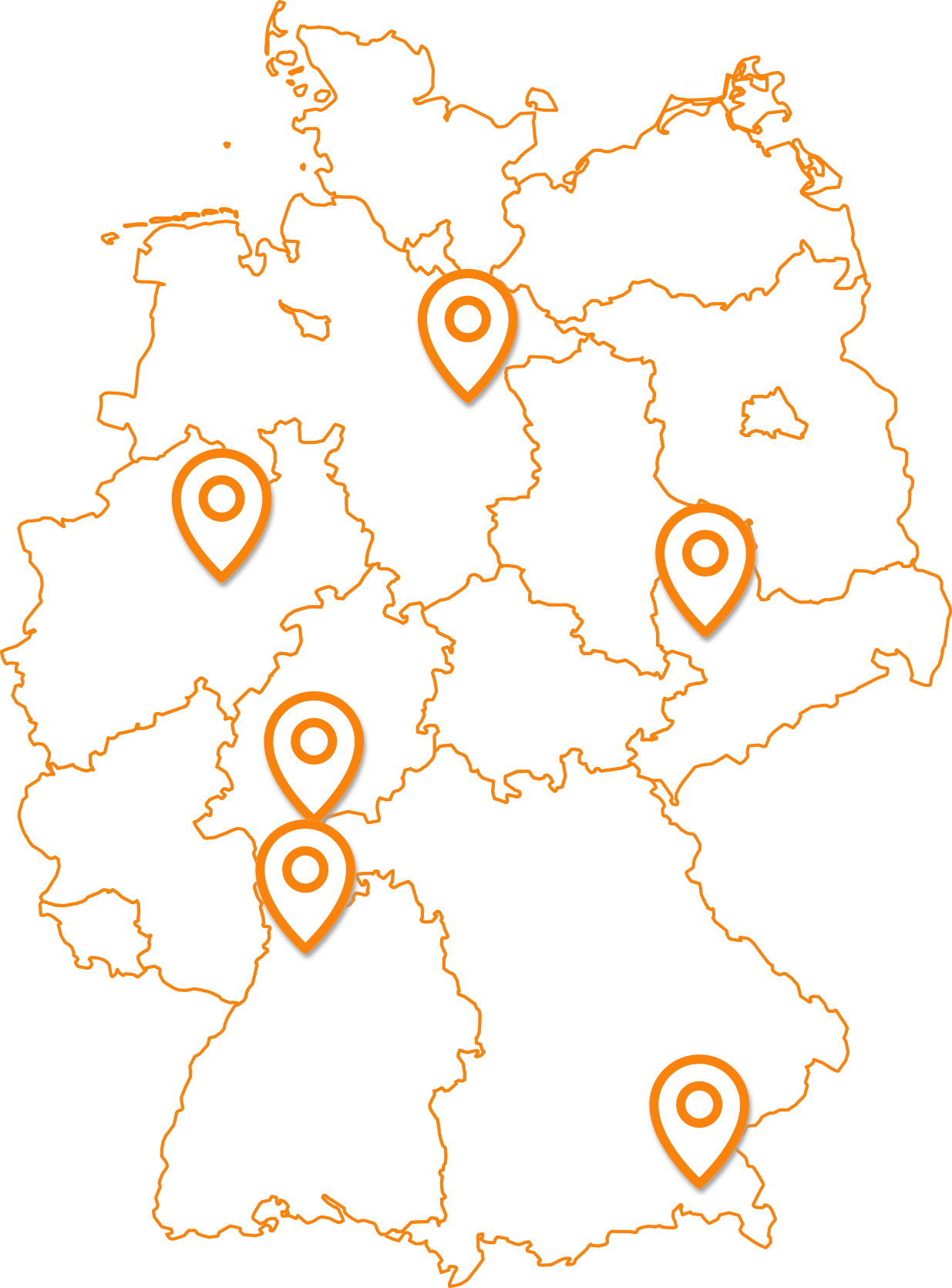 ZFabrik-Kunden in Deutschland Karte